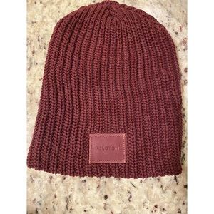 Peloton Love Your Melon Maroon Knit Beanie Toboggan